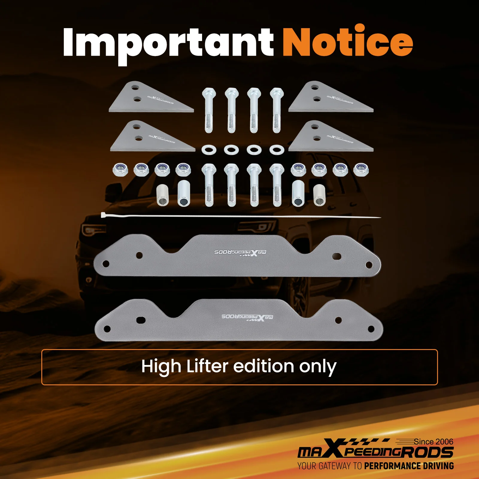 

2" Lift Kit for Polaris Sportsman 850 XP 1000 2016-22 for High Lifter Edition