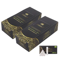 JIBILL 250pcs 8mm filter for 9mm tobacco pipe channel Disposable smoking filter Double Plastic Sided Smoking Tools