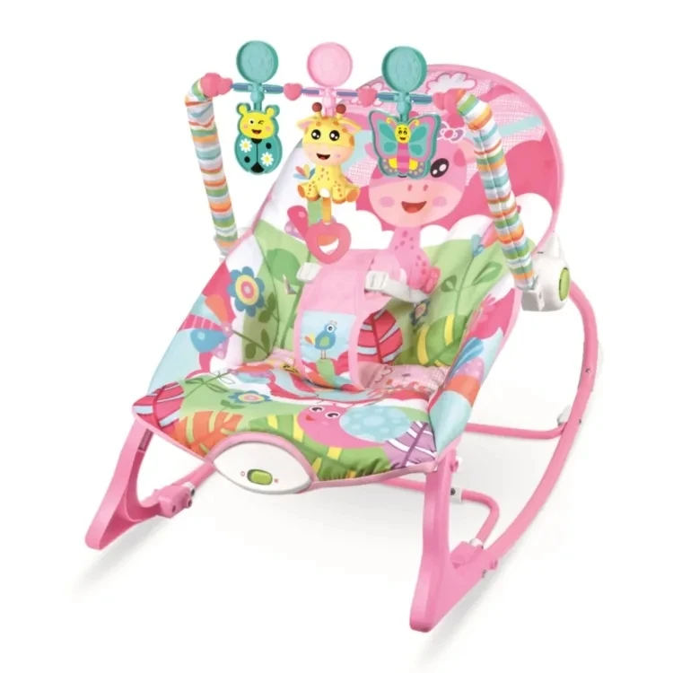 KSF Children Toys New Products Baby Balance Rocking Chair Pink Strong Newborn Rocking Chair Bed Electric For Baby Boy Toy