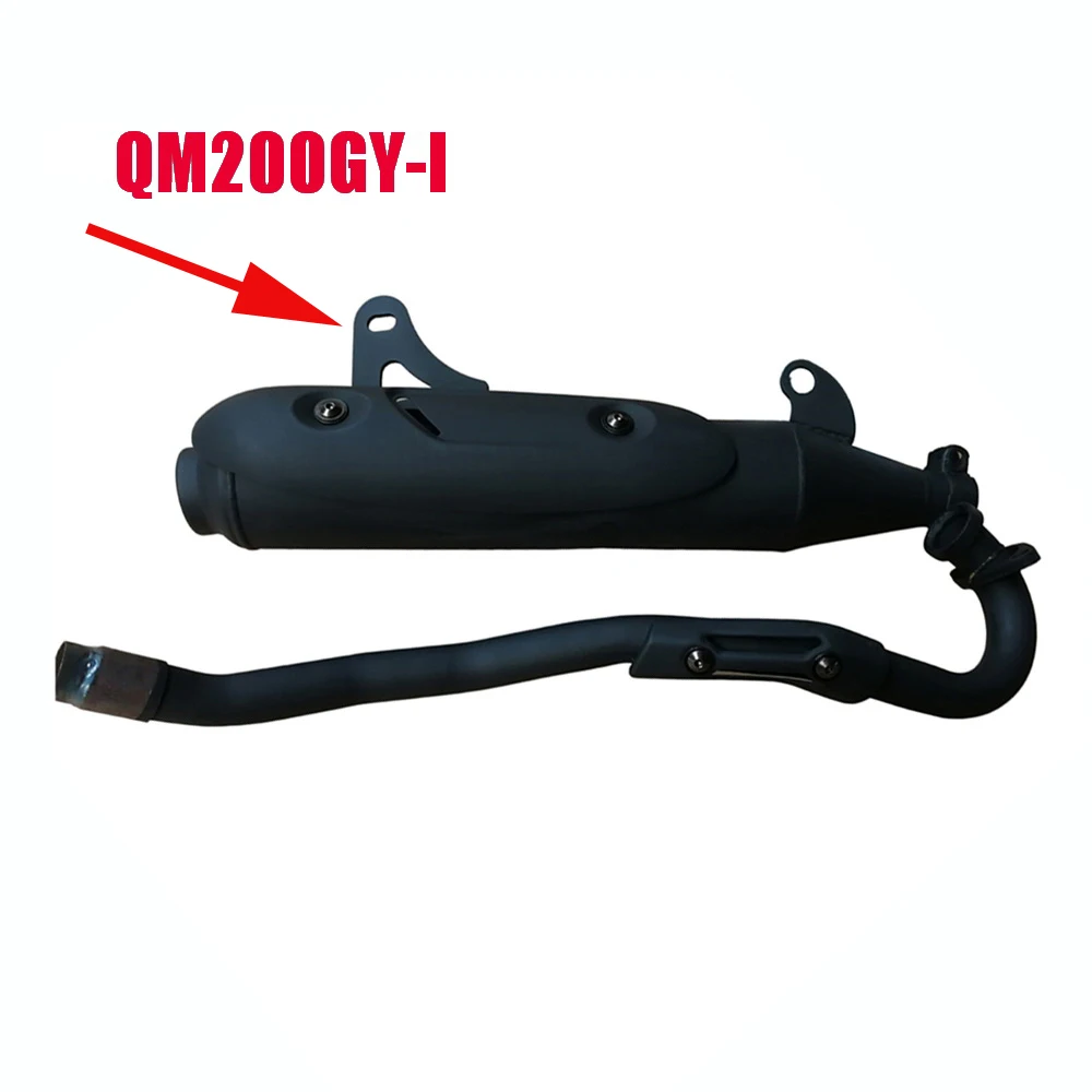 Motorcycle Exhaust Pipe for Suzuki Qingqi GXT200 QM200GY GS200 Dirtbike Escape Muffler Outlet Silencer Heat Project