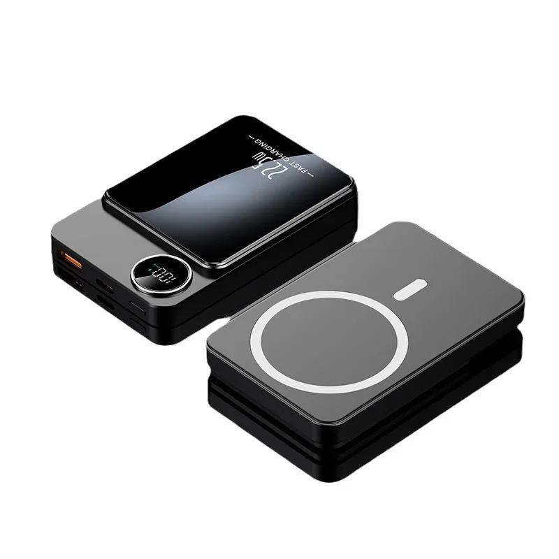 Banco de energía magnético Magsafe 10000 mAh 5000 clip trasero PD carga rápida bidireccional fuente de alimentación de 22,5 W al por mayor