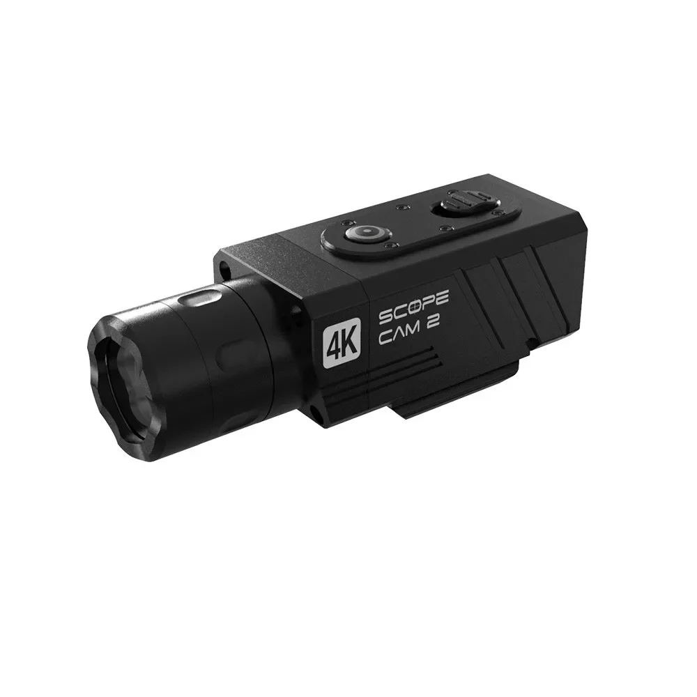 RunCam Scope Cam 2 4K Camera Digital Zoom Customized Crosshairs IP64 WaterProof Paintball APP 1400mAh 128G Scopecam
