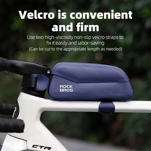 Imagen 2 del producto ROCKBROS-bolsa para tubo superior de bicicleta, bolsa magnética impermeable de TPU para cuadro frontal de bicicleta, bolsa de almacenamiento para montar en bicicleta de montaña, accesorios para ciclismo