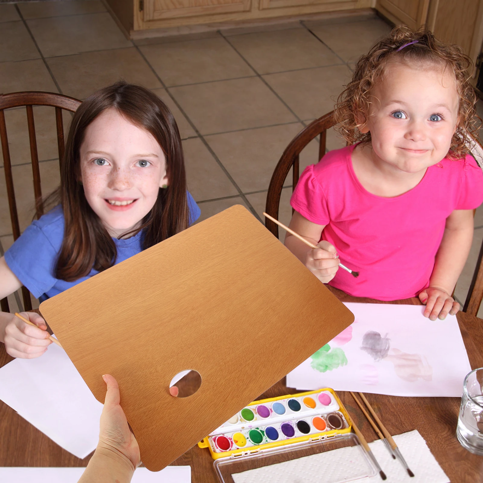 لوحة ألوان خشبية 30X40 سنتيمتر خمر نمط ثقب الإبهام النفط المغلفة سطح للزيت الاكريليك اللوحة لوازم الفن الخشب #2