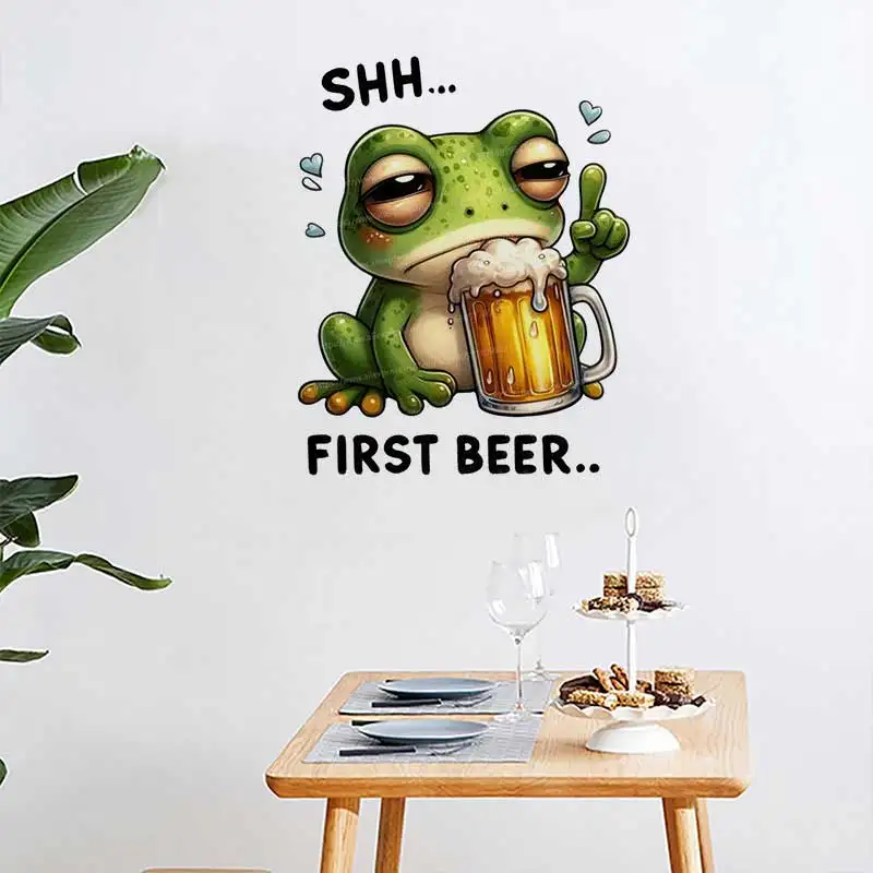 Cute Drunk Animals Suitable for car decals Laptop decals Skateboard Decals Wall Decals and Water Bottle Decals Decoration S605
