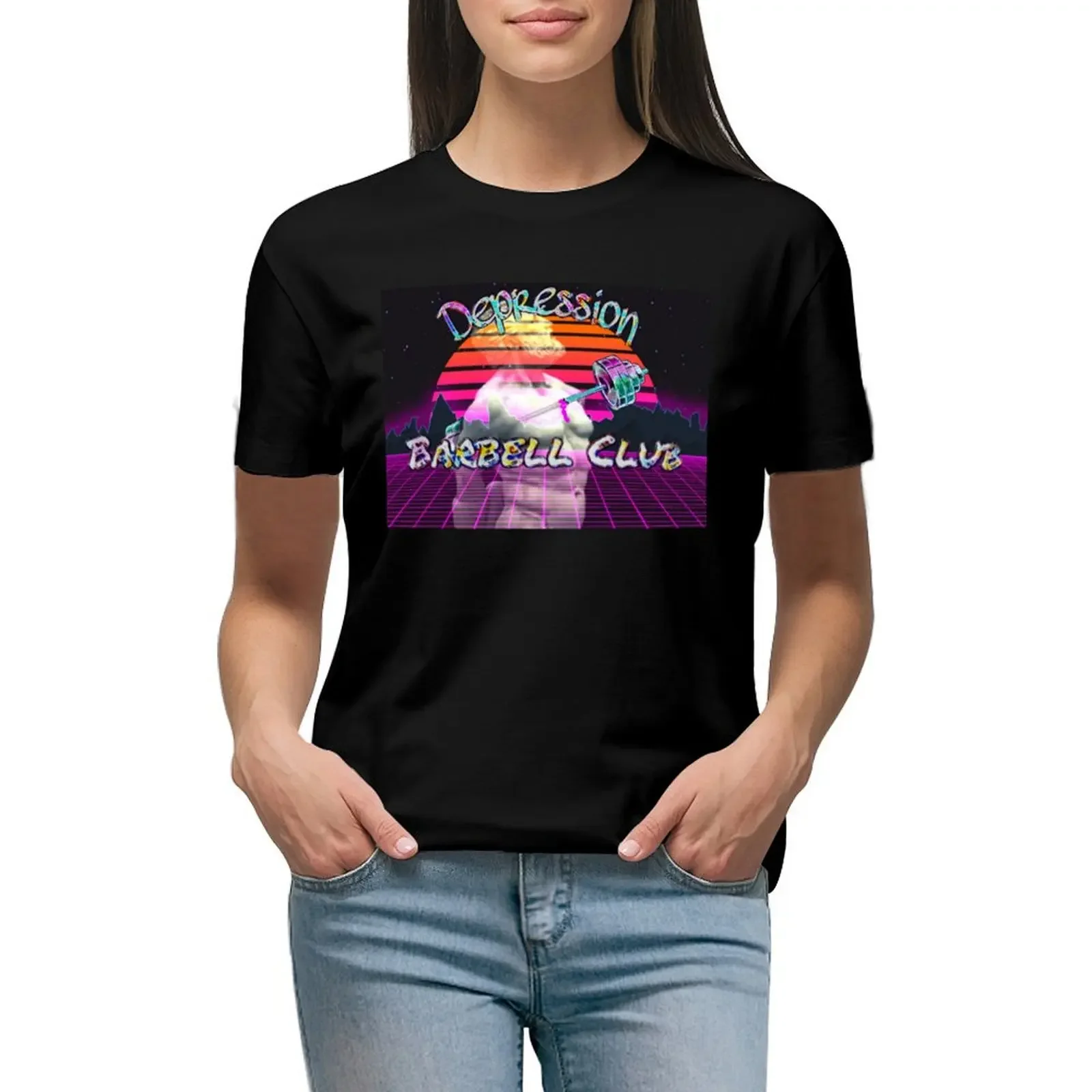 

Barbellwave T-Shirt vintage clothes aesthetic clothes anime anime clothes t shirt dress Women