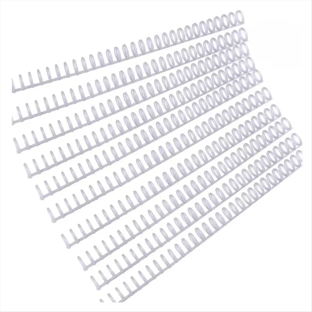 Best of 2026 20pcs Plastic 30-Hole Loose Leaf Binders Ring Combs 85 Sheets Capacity for DIY Notebook Album White