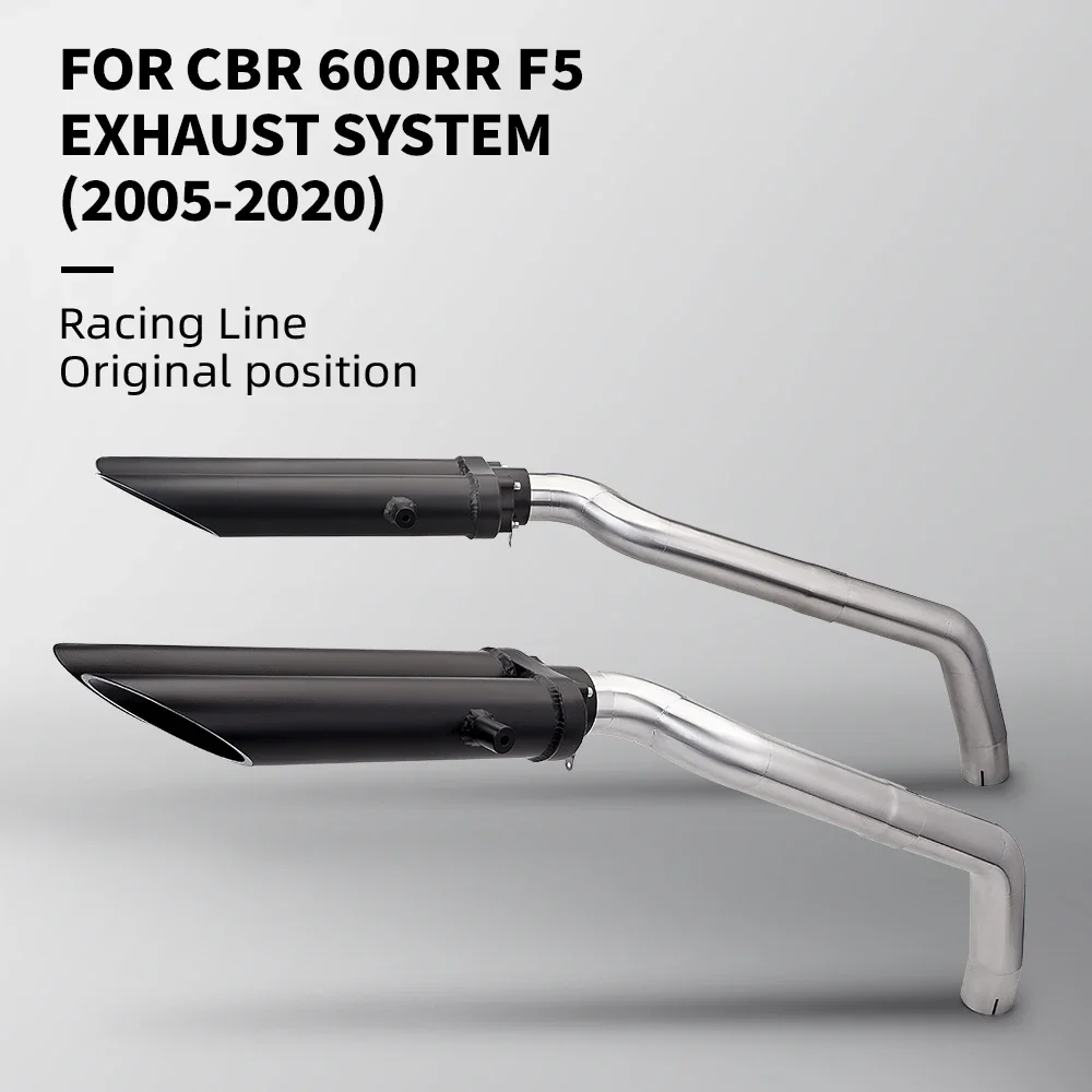 CBR600R CBR600RR F5 R1 Exhaust Pipe Intermediate Link Escape 2005-2017 CBR600RR Exhaust Dual-Out Sliding Motorcycle Exhaust Pipe