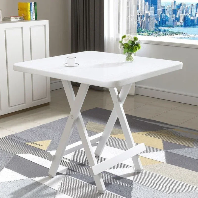 Folding Table and Chair Set Household Dining Chair Simple Outdoor Dining Table and Chair Stall Foldable Dining Table and Chair