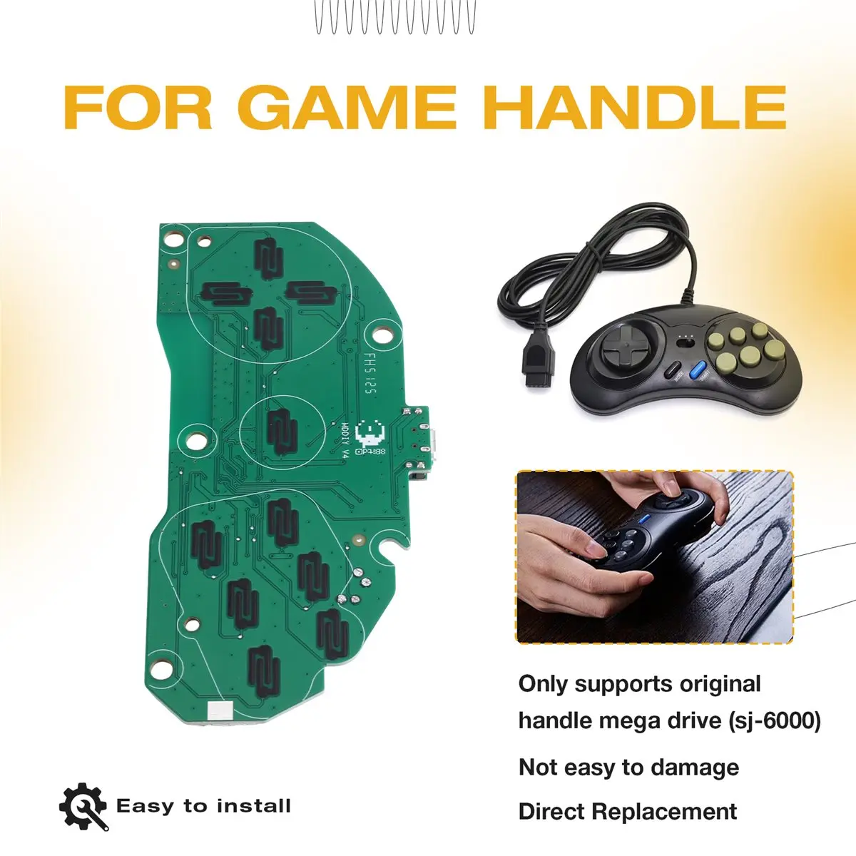 A72U DIY Bluetooth Modification Kit Retro Wireless Conversion Accessory for Classic Game Handle
