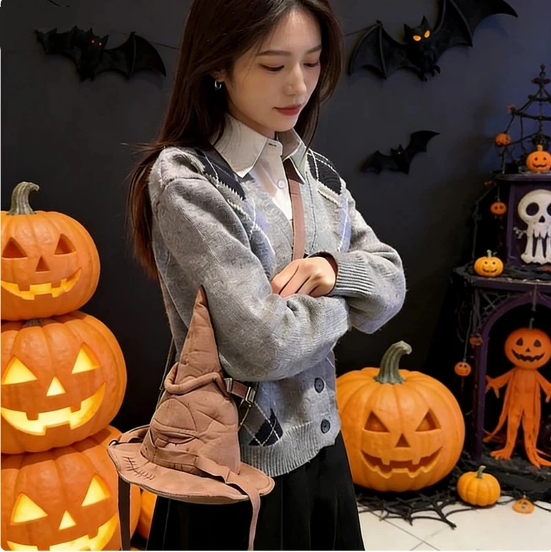 

Кожаная сумка-кроссбоди «Гарри Поттер: Гармошка-волшебник» для костюмированных вечеринок на Хэллоуин, аксессуар для мужского косплея