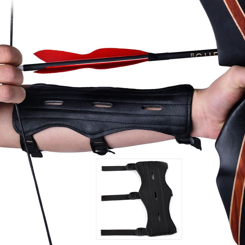 Arm Guard Protection Archery Equipment  Forearm Safe Adjustable Bow Arrow Hunting Shooting Training Accessories Protector Tools