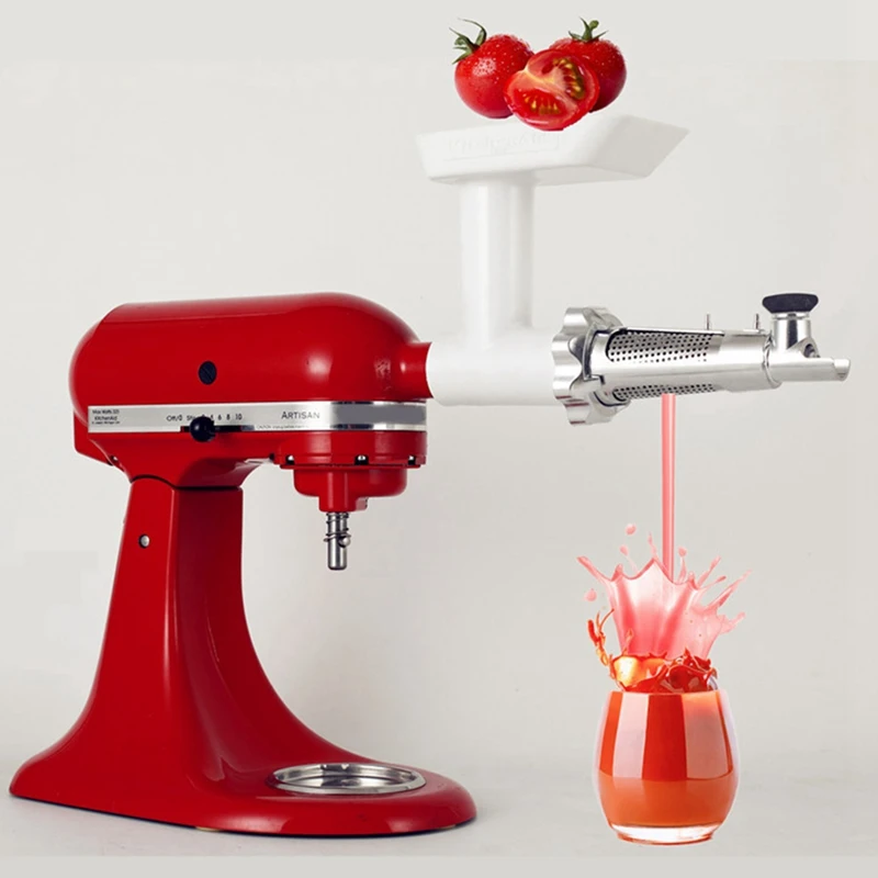 Meat Grinder Attachment Meat Grinder Attachment for Mixers, Tomato Juicer Strainer Screw Shaft Filter Sleeve Baffle Accessories