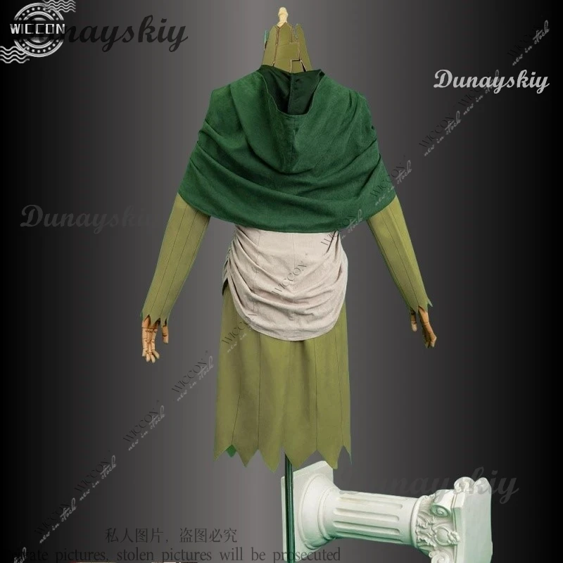 Mithrun 코스프레 코스튬 가발 유니폼 망토, Mithrun 캡틴, 할로윈 파티, 여성 남성 소품, 케렌실