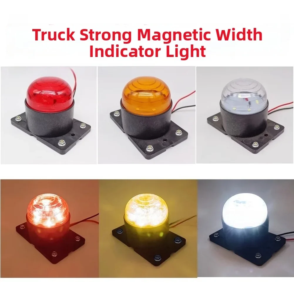 24V Truck Cabin Ceiling Light High Bright LED Roof Light Width Indicator Light With Strong Magnetic Base Easy Installation