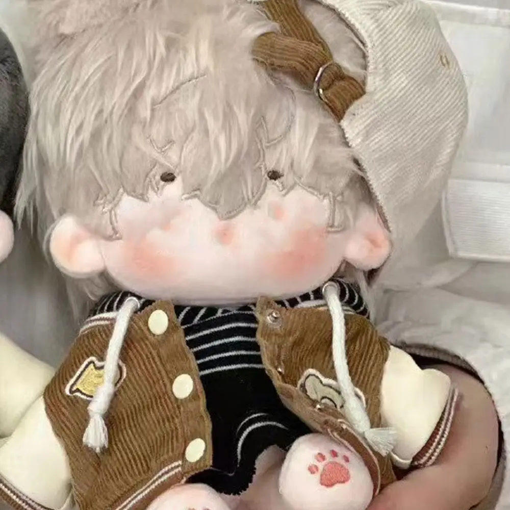 20cm Doll Clothes Jackets Cotton Stuffed Dolls Cartoon Pattern Baseball Uniform Coat Changing Dressing Game Playing House Gift
