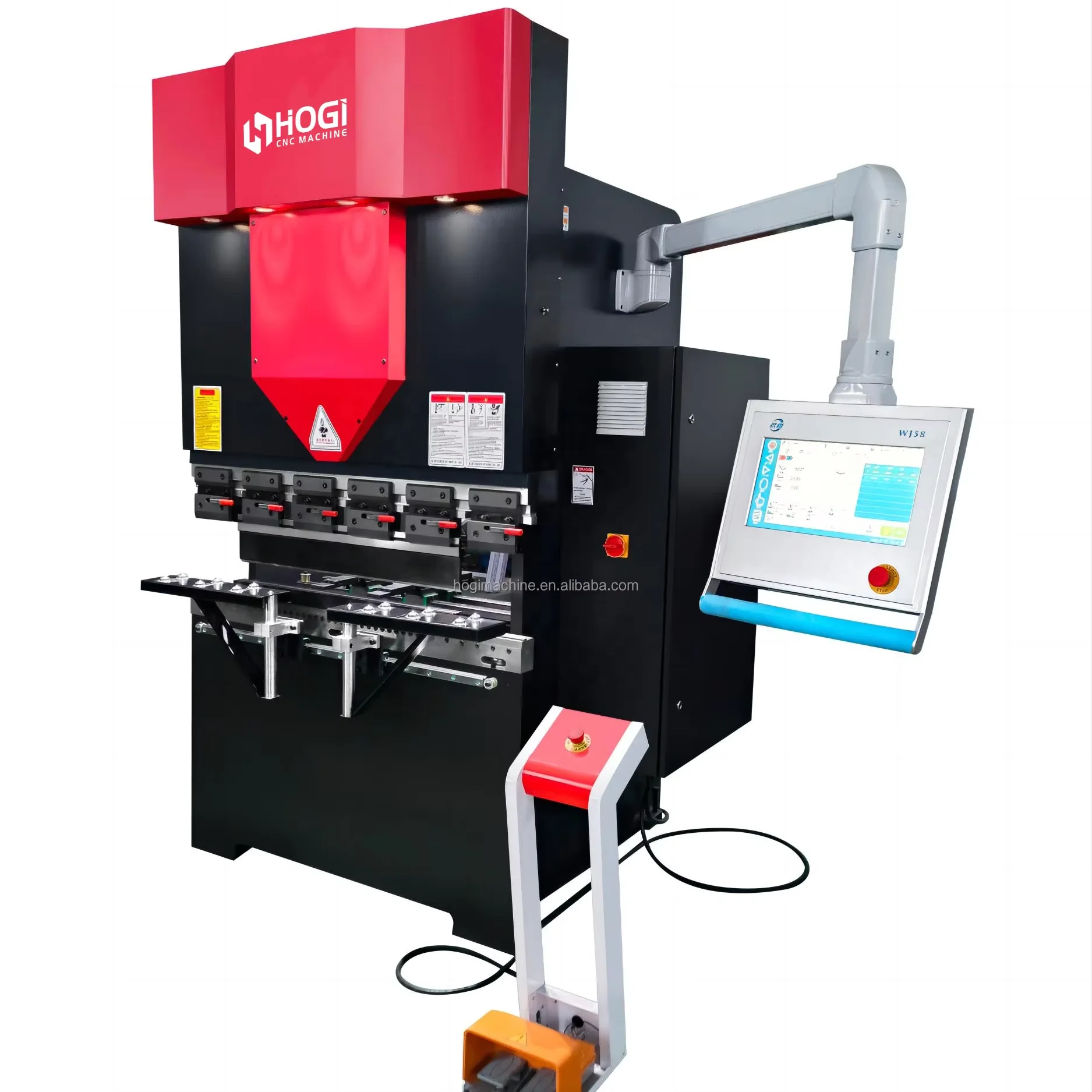 HOGI High-speed Pump-controlled Servo Oil-electric Hybrid CNC Press Brake,energy-saving, High Efficiency 55Ton 1250mm
