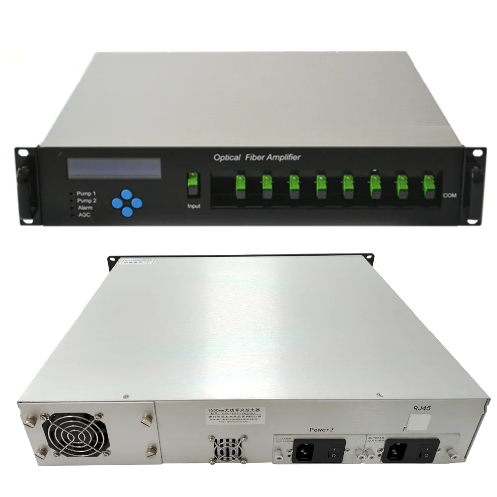 

8 Ports Edfa 19db 20db 22db 23db 24db Sc Apc-sc Upc 1550nm Optical Fiber Amplifier Catv