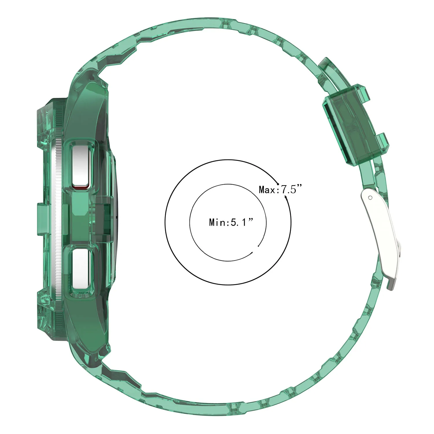 Transparent Strap For Samsung Galaxy Watch 6 Classic 47MM 43MM Watch 6 5 40mm 44mm Smart Wristband WatchBand Silicone Bracelet