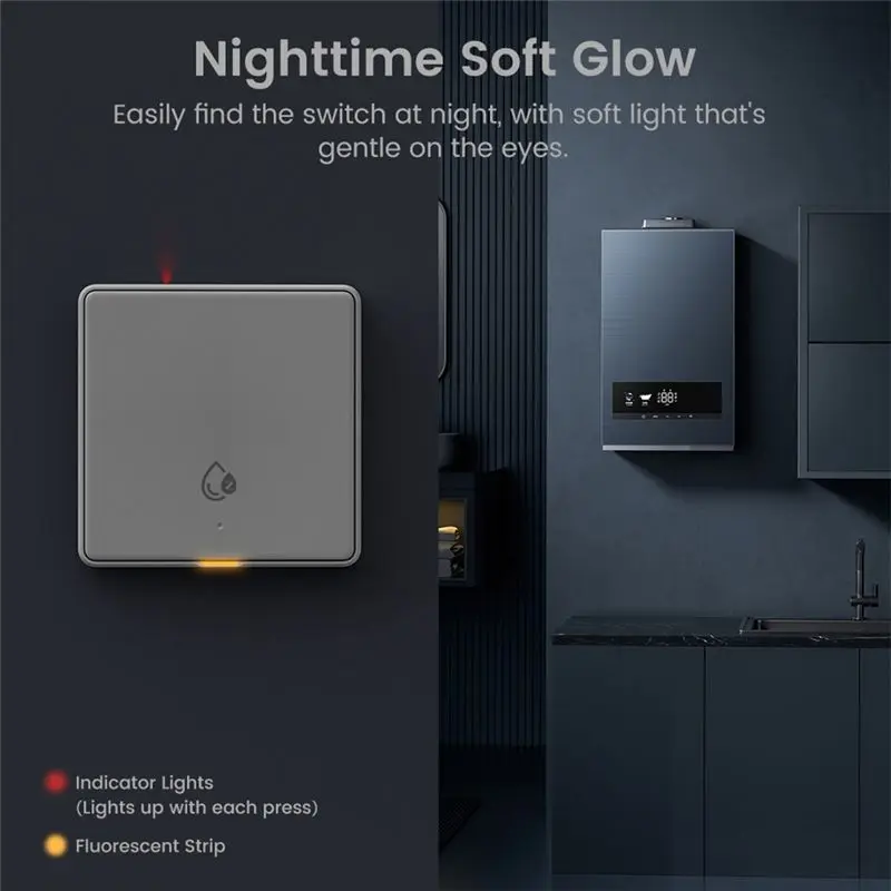 M51K-AI Assistant Compatible For Hot Water Heater 20A 4000W Tuya Zigbee RF433 Smart Switch Monitor Wall Power Control A