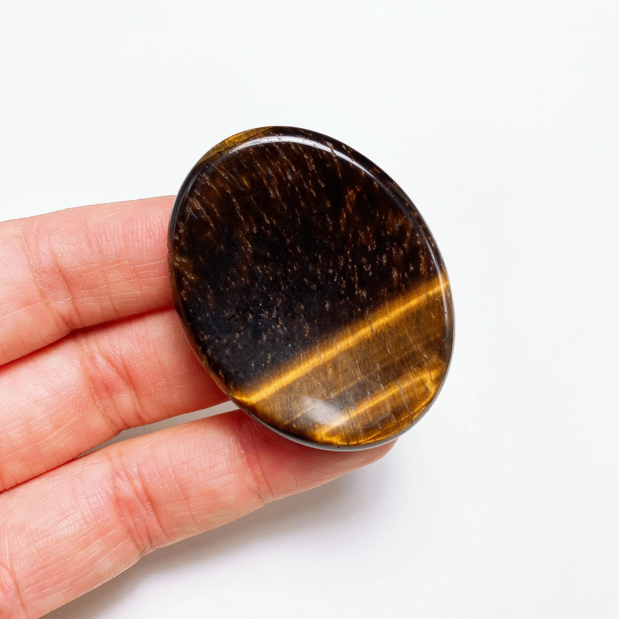 Natural Stone Thumb Worry Stone Crystal Quartz Oval Pocket Massage Palm Reiki Healing Therapy Meditation Spiritual Flake Gift view 6