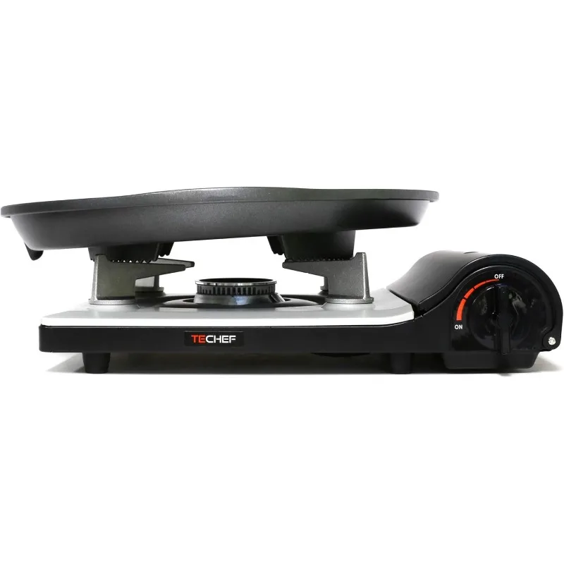 TECHEF - مقلاة شواء كورية غير لاصقة مع موقد غاز محمول من Agni، صنع في كوريا