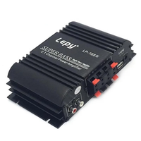 12V Power Subwoofer 2.1 Channel Car Amplifier Lepy LP-168S Auto Audio Bass Output HiFi Stereo Sound With AUX Function LoudSpeake