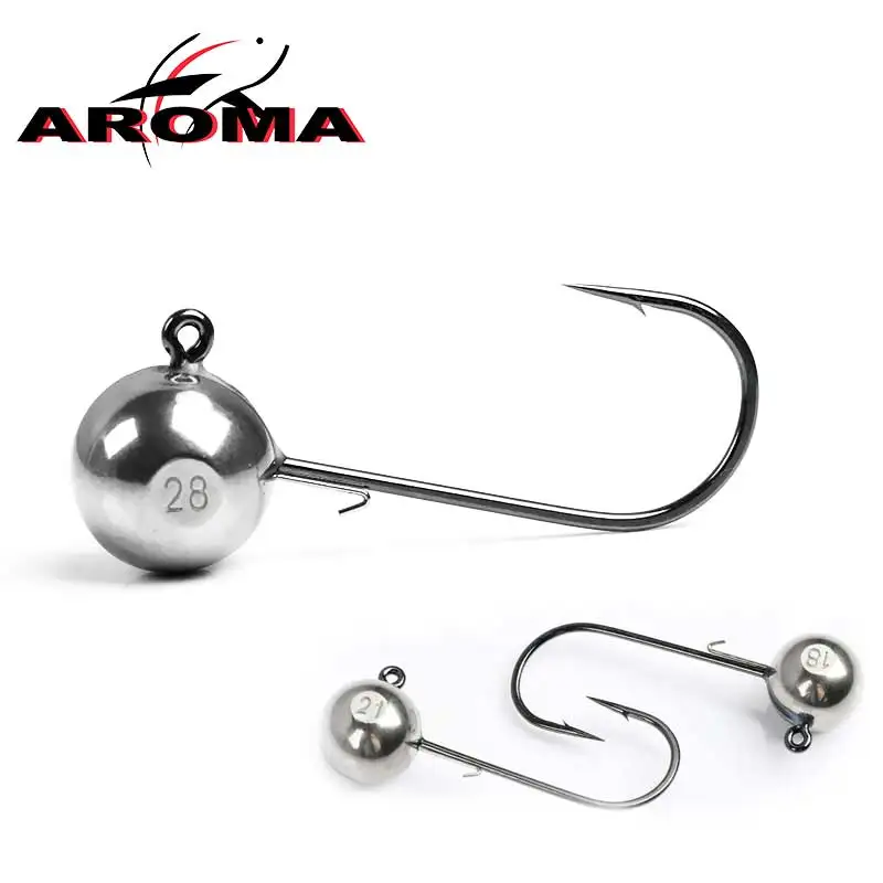 Tungsten Jig Head Jig Hooks 1.8g2g2.7g3.5g5.3g7g Ice Fishing Hook Raft Fishing Jig Head Hooks High Density Quick Sinking