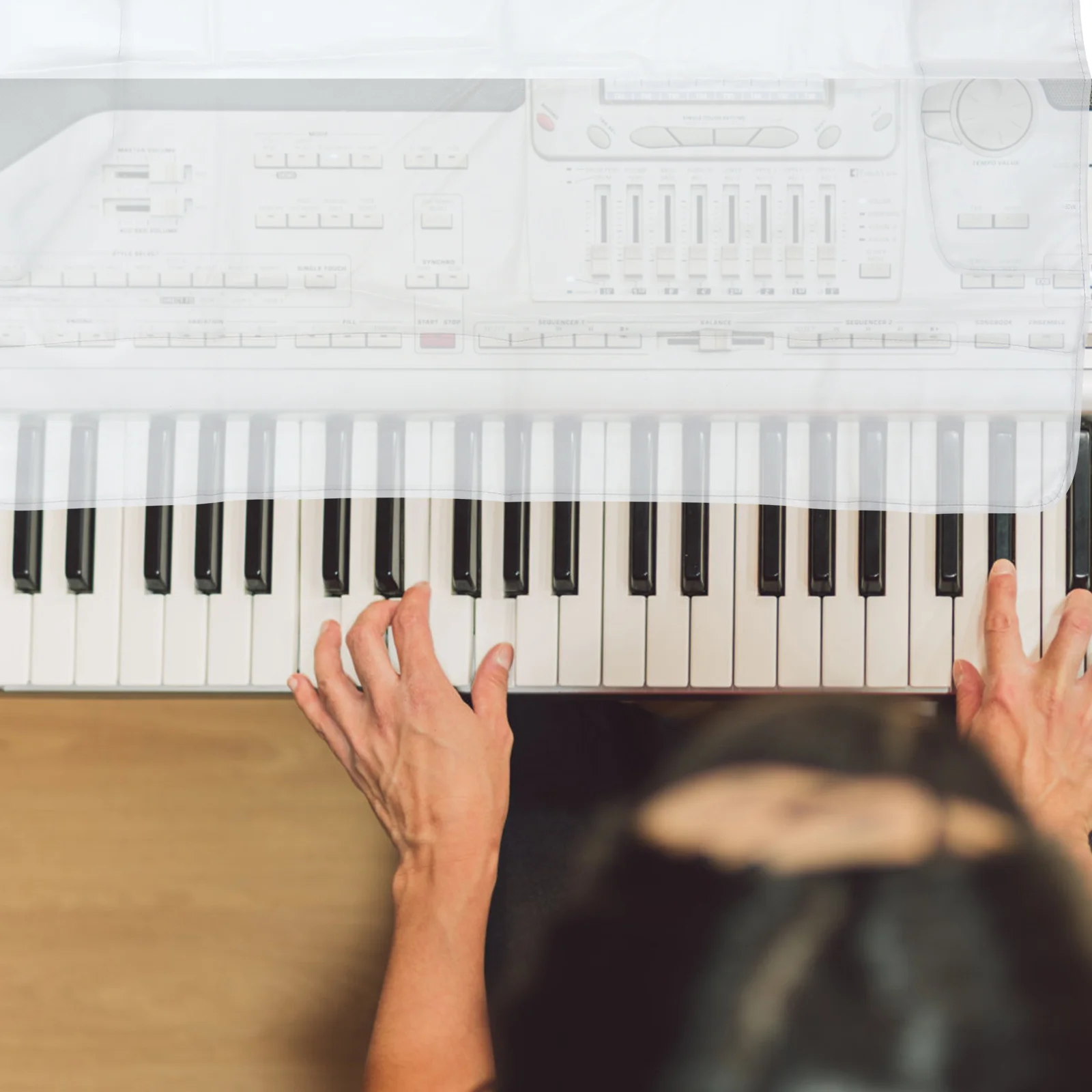 

61 Keys Clear Piano For Electronic Digital Keyboard Protector Dust Resistant Transparent Cover For Musical Instrument Piano