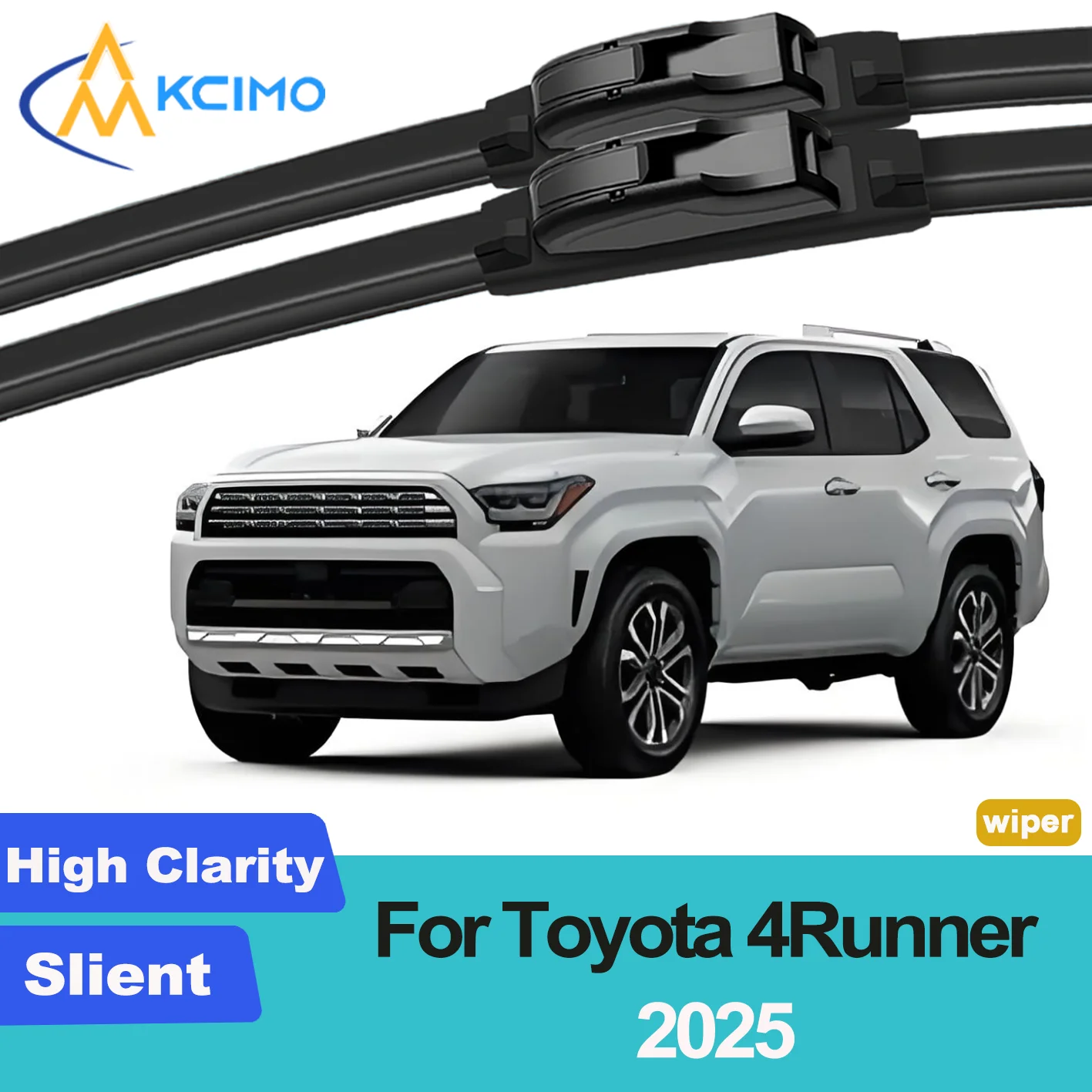 

KCIMO 2PCS New Front Windshield Wiper Blade for Toyota 4Runner N500 2025 Front Windshield Auto Wipers Blade Accessories 2025