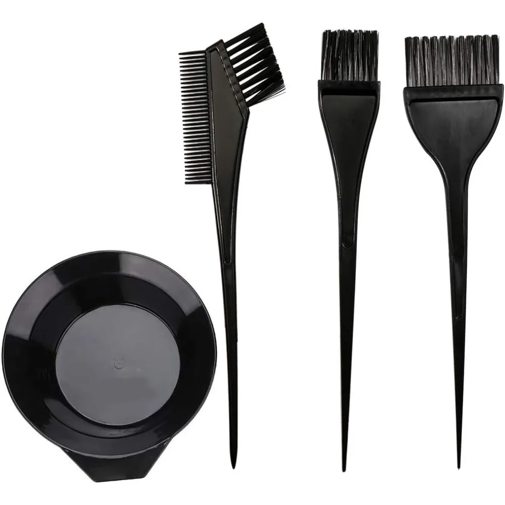 Hair Dye Applicator Brush and Mixing Bowl Kit Professional Tint Tools Set Including Color Brushes Comb and Non-Slip Bowl for Salon Quality Hair Coloring At Home DIY Hair Tinting with Cream or Gel Dye Easy to Use and