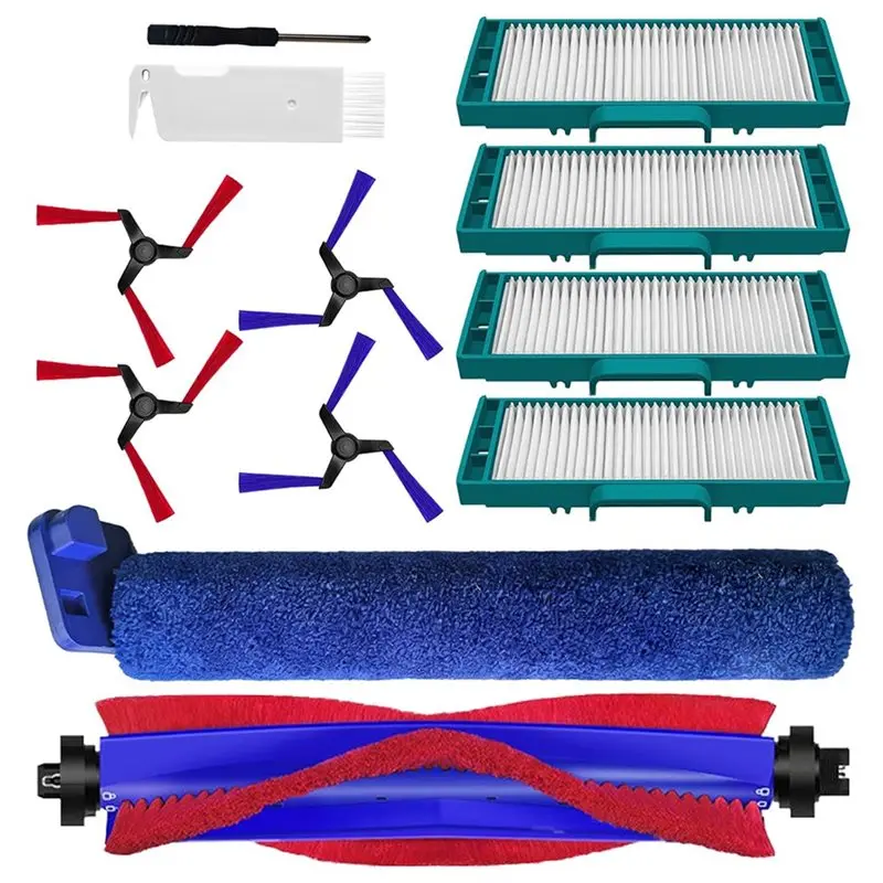 

N95R Replacement Parts Accessories Kit 12 Pcs For Dyson Spot+ Scrub AI Vacuum Main Side Brushes Roller Mop HEPA Filters