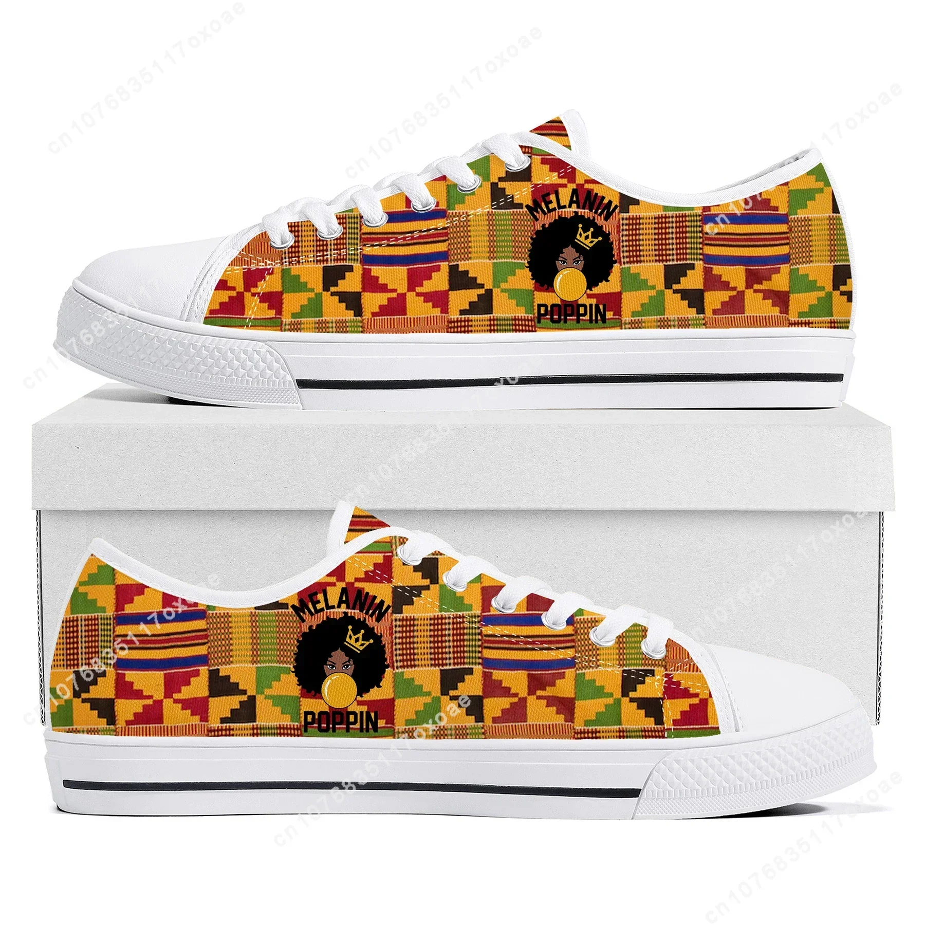 African Ethnic Culture Design Low Top Sneakers Mens Womens High Quality Canvas Sneaker couple Casual Shoes Custom Shoe