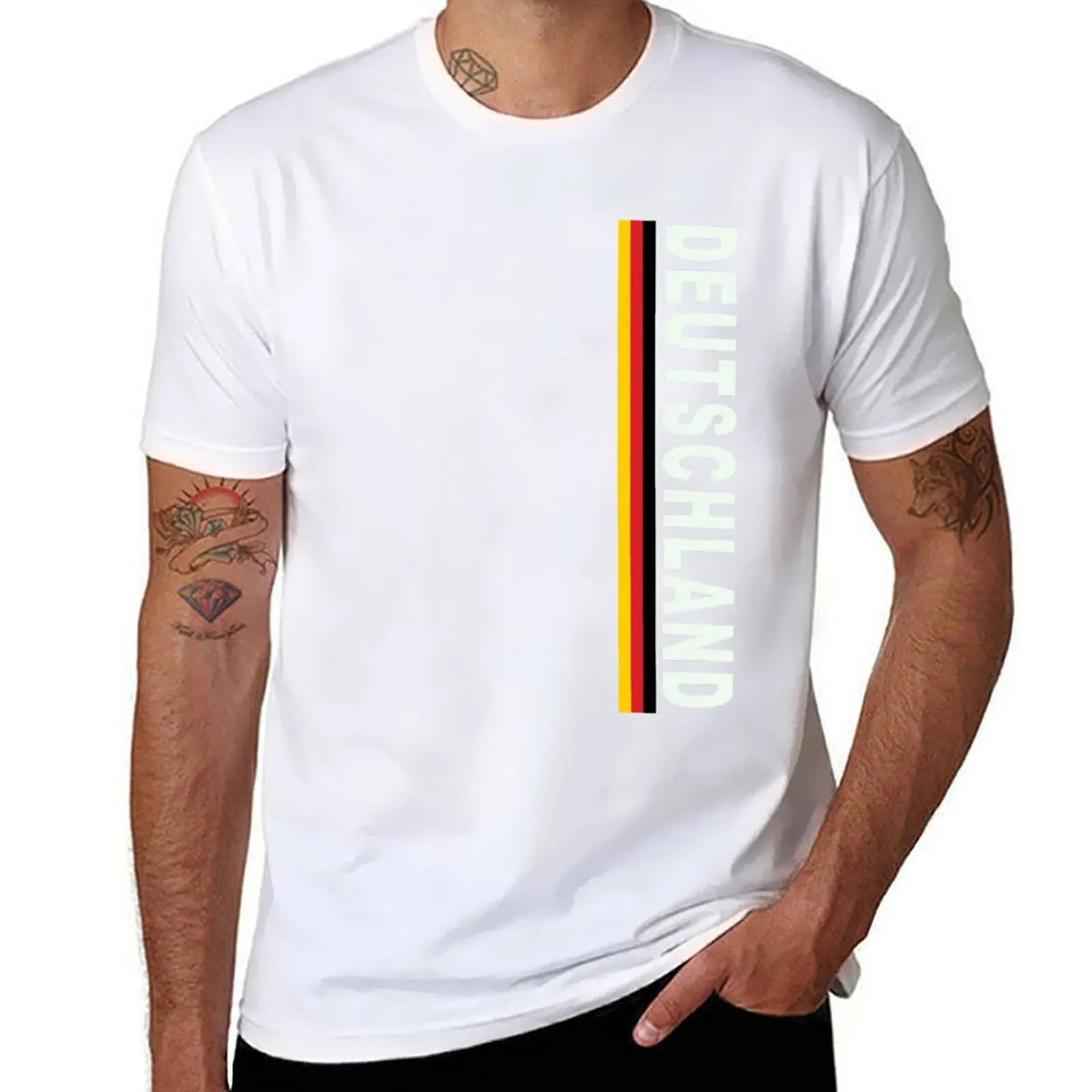 

Deutschland Soccer Jersey National Flag Design T-Shirt t shirts for man cotton cotton t shirts man 100% T-Shirt