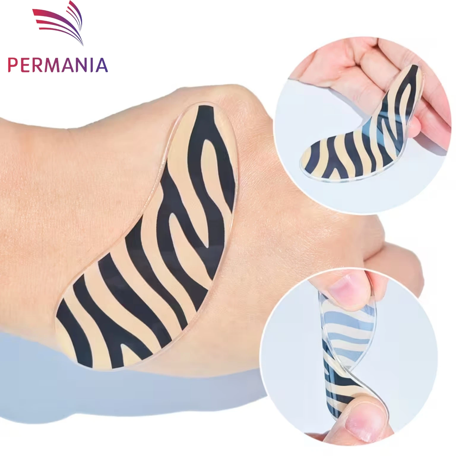 Permania 1 Pair Korean Silicone Softening Pads Flat Lash Lift Shields Self-Adhesive Eyelash Lift Pads For Lash Artist Eye Patch