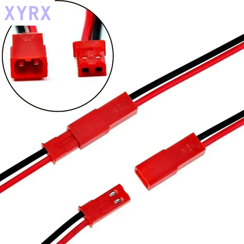 22AWG JST Plug Connector 2 Pin Male Female Plug Connector Cable Wire for LED Lamp Strip RC Toys Battery Adapter 10/20/30/50cm