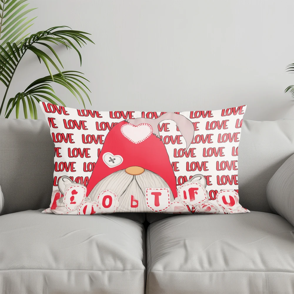 ديكور المنزل ضربات حمراء ومدقق المخدة مناسبة ل أريكة غرفة نوم غطاء وسادة السيارة وسادة مستطيلة الظهر