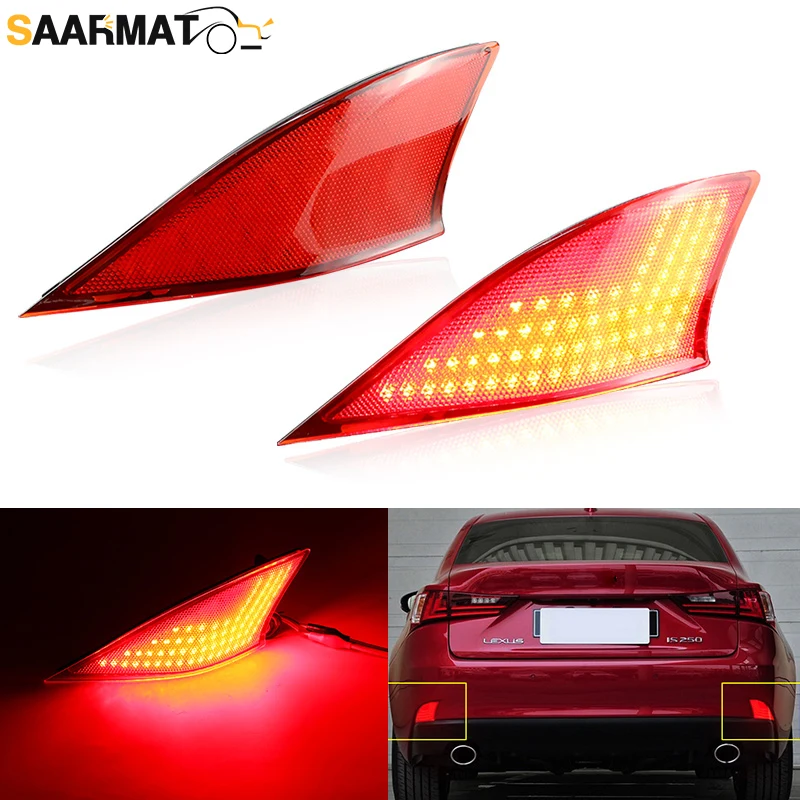 

2 шт., отражатель заднего бампера автомобиля, аксессуары для Lexus IS250 2014-2015 IS300 2016-2020 IS350 2014-2016 8191053051