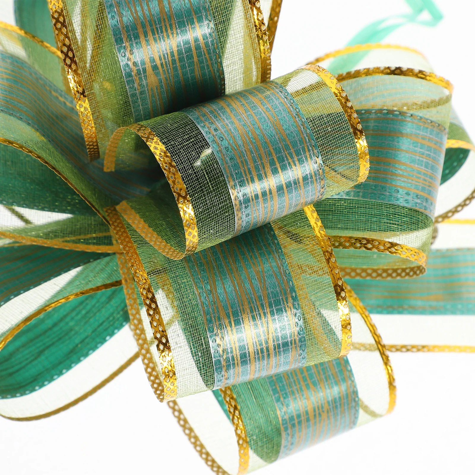 

20Pcs Packaging Pull Flower Gift Wrap Decorations Shiny Wear-Resistant DIY Bows for Wedding Christmas Party Present Box Ornament