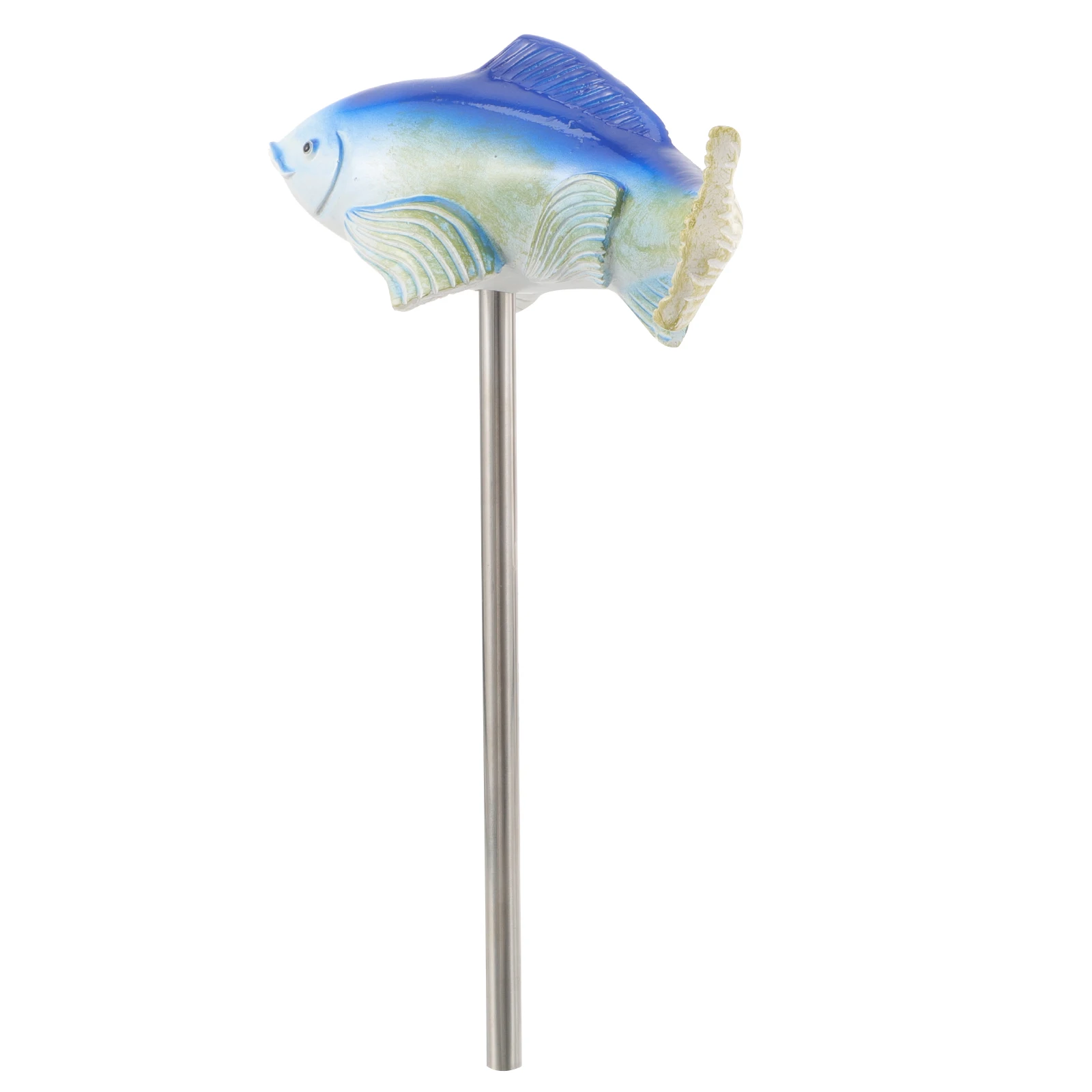

Koi Resin Crafts Fish Sculpture Ground Plug Statue Garden Stake Decorative Pile Yard Outdoor Ornaments Smooth Surface Easy