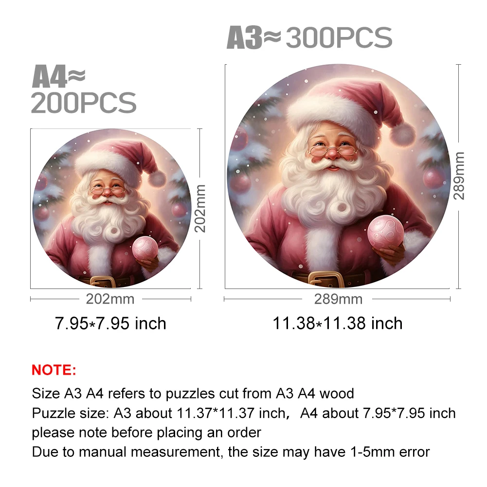 Wooden puzzle Christmas Santa Claus Toys Japan Geisha 3D Wood Jigsaw Puzzles Color Sorting Game Brain Teaser Secret Puzzle Boxes