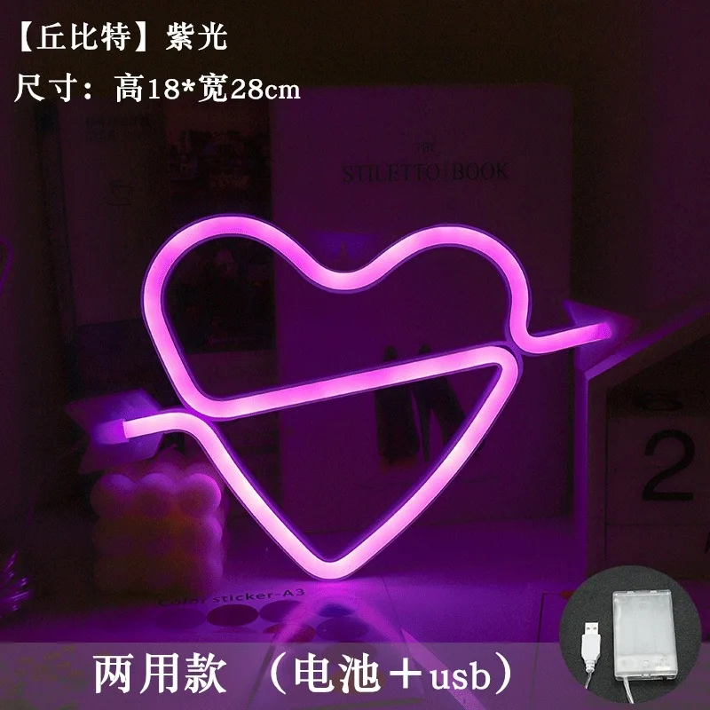 Love LED Neon Sign Light Glowing Valentine\'s Day Propose Festival Decoration Neon Lamp For Home Party Decor Adult Gift