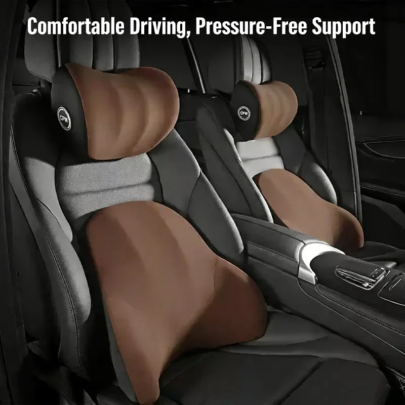

Memory foam car headrest, lumbar support, car seat pillow, neck pillow, long-sitting lumbar support car Accessories