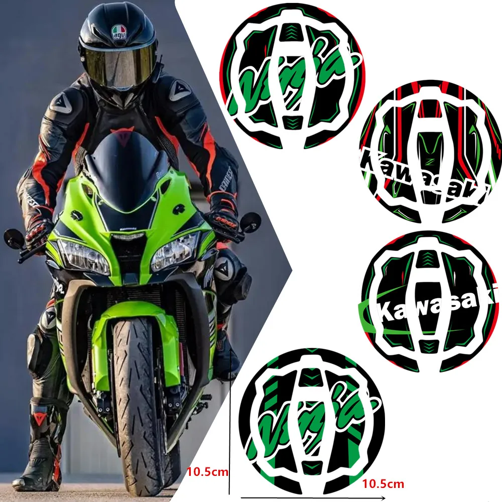 

Motorcycle Gas Tank Fuel Cap Sticker Epoxy Pad Cover Protector Guard Decal for Kawasaki Ninja 650/400 Z650 Z900 Versys-X 300