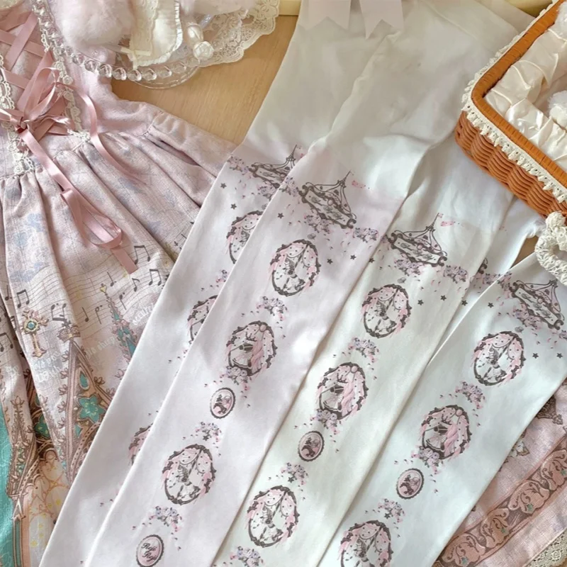 2026 New Lolita  JK Harajuku Doll Socks  Women's Skin-friendly Velvet Printed Pantyhose Japanese Style Sweet Dreams KC Socks