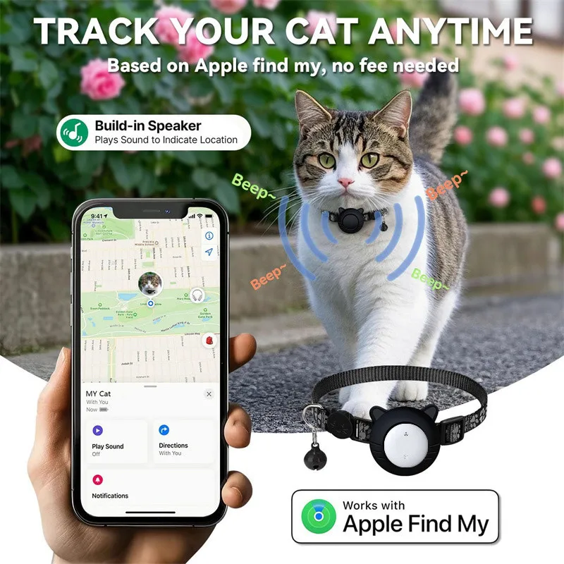 

Dual System Pet GPS Tracker Collar IOS Android Universal Anti-Lost Locator Fast Find Dog Cat