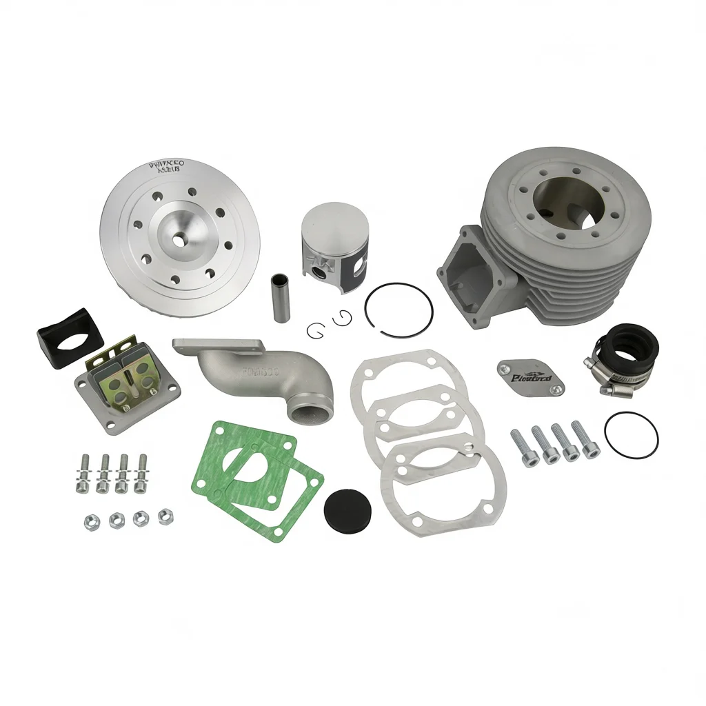 New Zuera VTR 145cc Big Bore Reed Valve Aluminum Cylinder Kit for Scooters 2-Stroke High Performance Retrofit/Upgrade