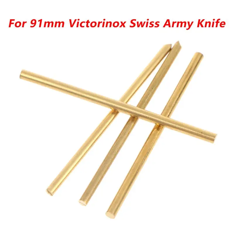 4Pcs 2.2mm And 2.5mm H62 Copper Rod Rivet For 91mm Victorinox Knife SAK Replacement Accessories