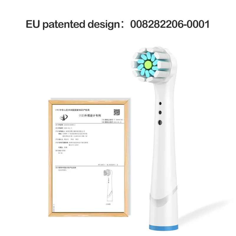 4 Thay Thế Đầu Bàn Chải Đánh Răng Cho Răng Miệng B Vệ Sinh Răng Miệng Chéo Chỉ Hành Động Chính Xác Lông Mềm Điện Bàn Chải Đánh Răng Đầu