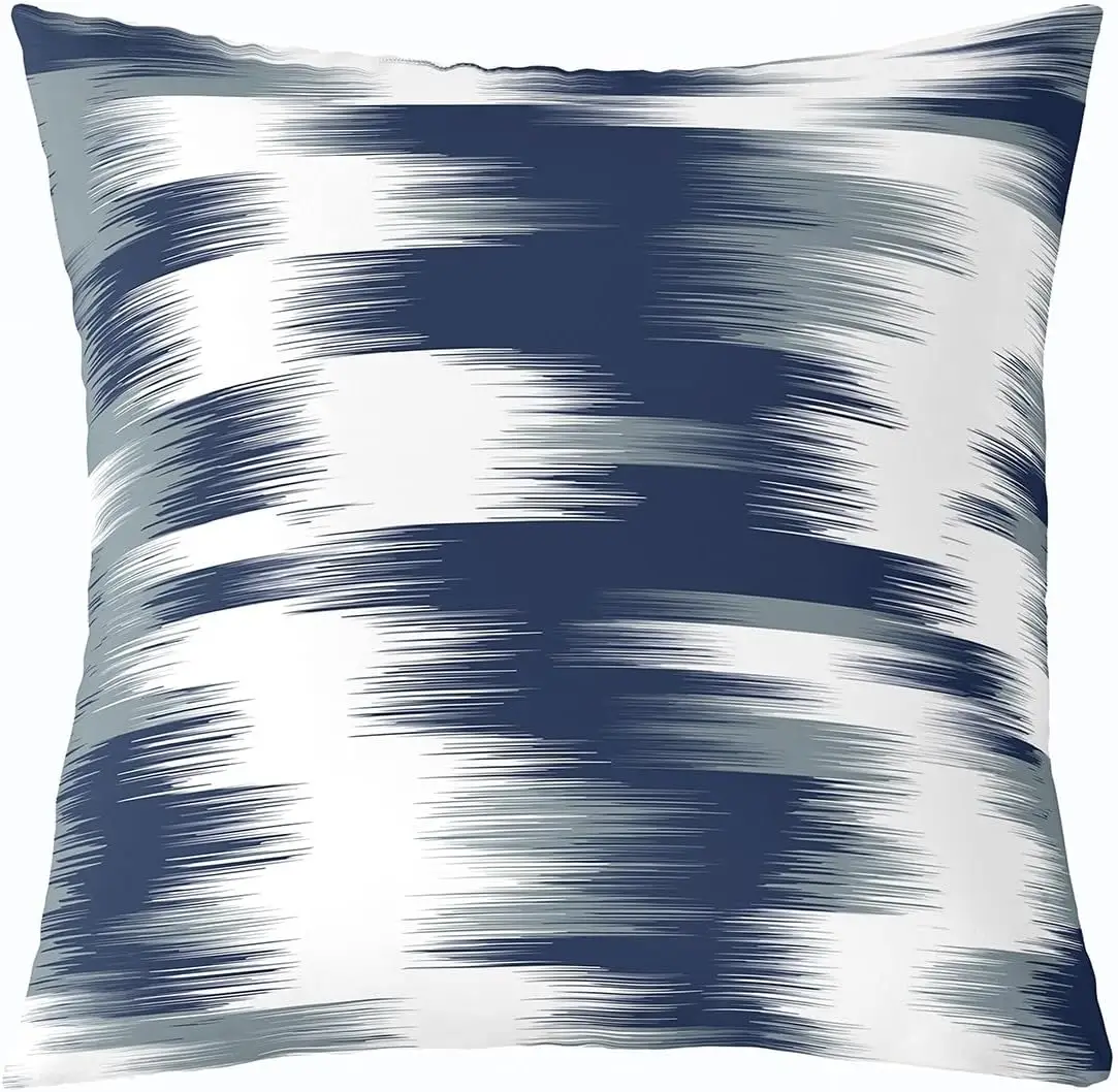 Feelyou Kids Grey and Blue Throw Pillow Covers ,Modern Abstract Art Pillow Covers for Home Sofa Bed Couch,Boys Girls